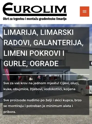 EUROLIM, obrt za trgovinu i montažu građevinske limarije project preview